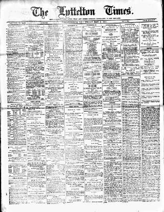 cover page of Lyttelton Times published on May 2, 1913