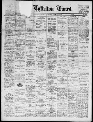 cover page of Lyttelton Times published on February 2, 1921