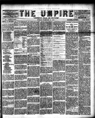 cover page of Empire News & The Umpire published on February 2, 1890