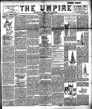 cover page of Empire News & The Umpire published on August 2, 1891