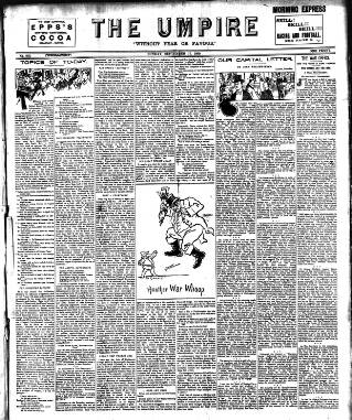 cover page of Empire News & The Umpire published on September 17, 1899