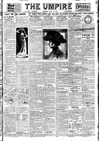 cover page of Empire News & The Umpire published on June 18, 1911