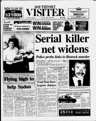 cover page of Southport Visiter published on June 18, 1993