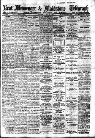 cover page of Kent Messenger published on May 4, 1912