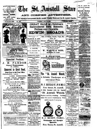 cover page of St. Austell Star published on June 18, 1903