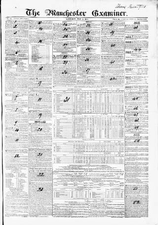 cover page of Manchester Examiner published on May 2, 1846
