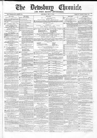 cover page of Dewsbury Chronicle and West Riding Advertiser published on May 4, 1872