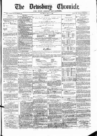 cover page of Dewsbury Chronicle and West Riding Advertiser published on May 4, 1878