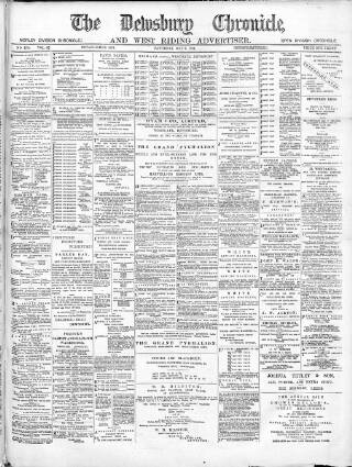 cover page of Dewsbury Chronicle and West Riding Advertiser published on May 2, 1891