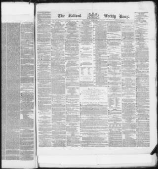 cover page of Salford Weekly News published on February 6, 1875