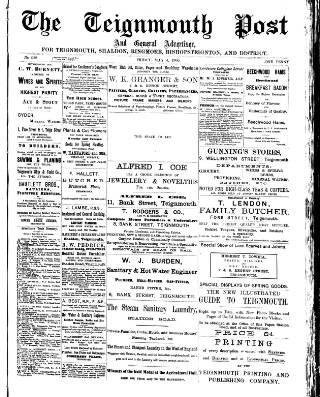 cover page of Teignmouth Post and Gazette published on May 4, 1900