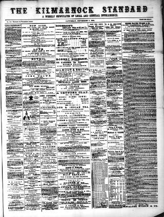 cover page of Kilmarnock Standard published on November 2, 1889