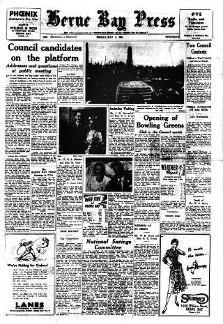 cover page of Herne Bay Press published on May 4, 1951