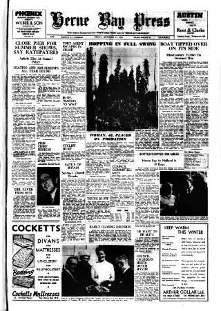 cover page of Herne Bay Press published on September 17, 1965