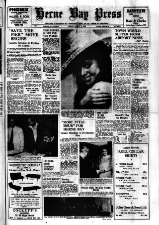 cover page of Herne Bay Press published on August 2, 1968