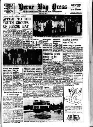 cover page of Herne Bay Press published on June 18, 1971