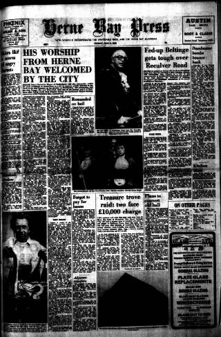 cover page of Herne Bay Press published on May 2, 1975