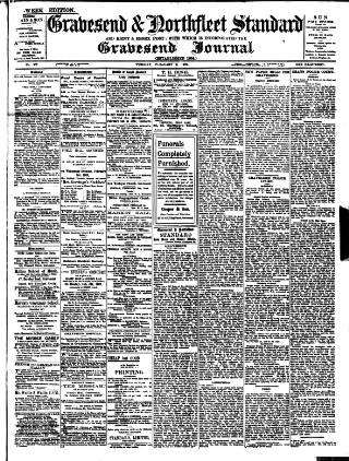 cover page of Gravesend & Northfleet Standard published on February 2, 1909