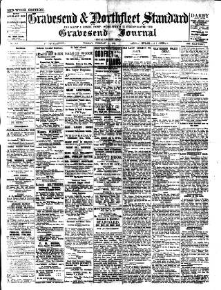 cover page of Gravesend & Northfleet Standard published on February 2, 1915