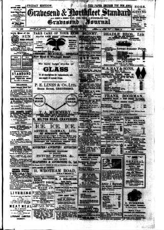 cover page of Gravesend & Northfleet Standard published on June 18, 1915