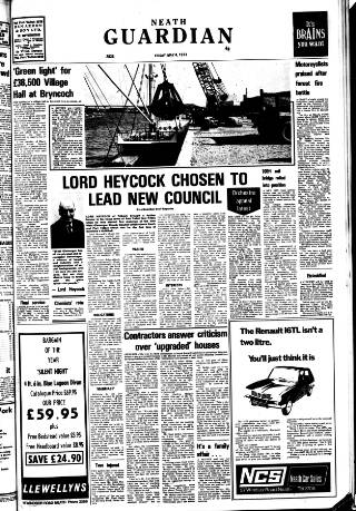 cover page of Neath Guardian published on May 4, 1973