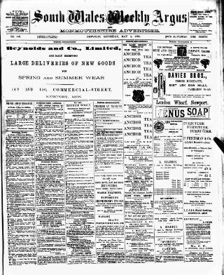cover page of South Wales Weekly Argus and Monmouthshire Advertiser published on May 4, 1895