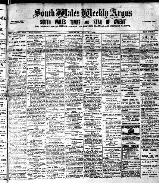 cover page of South Wales Weekly Argus and Monmouthshire Advertiser published on May 4, 1912