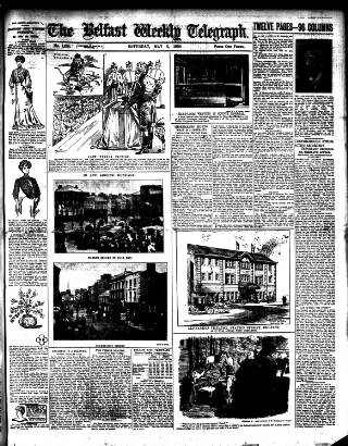 cover page of Belfast Weekly Telegraph published on May 2, 1908