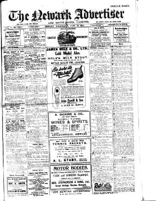 cover page of Newark Advertiser published on June 18, 1924