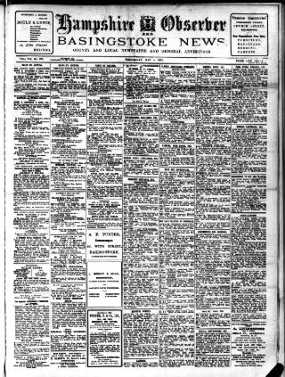 cover page of Hampshire Observer and Basingstoke News published on May 4, 1910