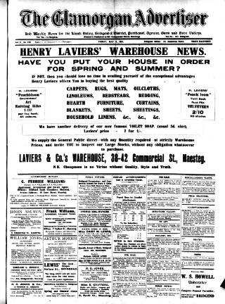 cover page of Glamorgan Advertiser published on May 2, 1924