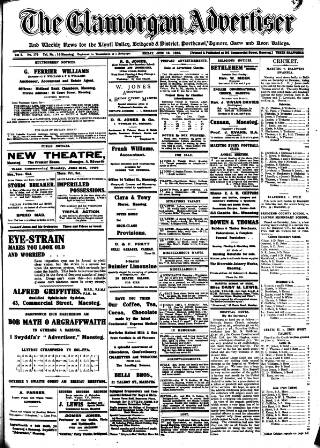 cover page of Glamorgan Advertiser published on June 18, 1926