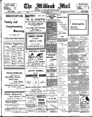 cover page of Midland Mail published on June 18, 1910