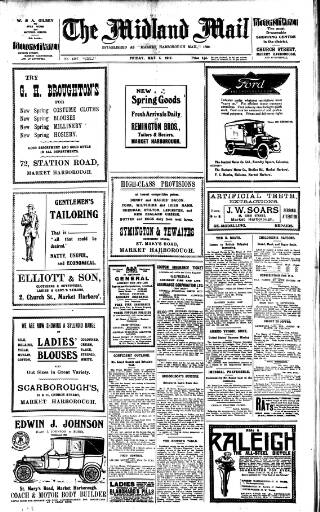 cover page of Midland Mail published on May 4, 1917