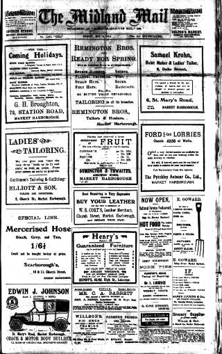 cover page of Midland Mail published on May 2, 1919