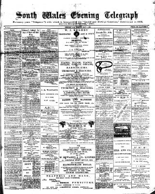 cover page of South Wales Daily Telegram published on May 4, 1891