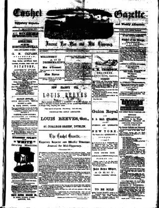 cover page of Cashel Gazette and Weekly Advertiser published on June 18, 1887