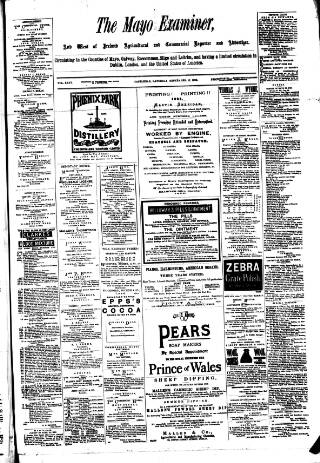 cover page of Mayo Examiner published on September 17, 1892