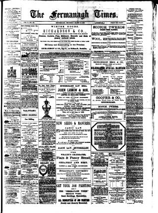 cover page of Fermanagh Times published on March 19, 1891