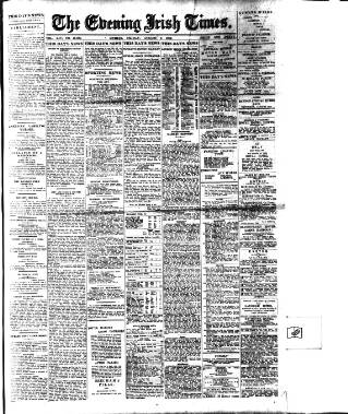 cover page of Evening Irish Times published on August 2, 1912