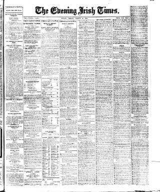 cover page of Evening Irish Times published on March 19, 1915