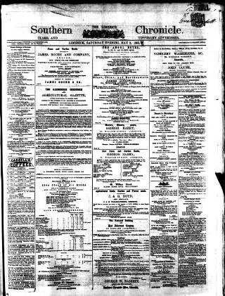 cover page of Bassett's Chronicle published on May 2, 1868