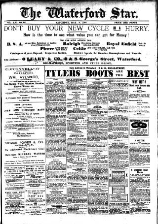 cover page of Waterford Star published on May 2, 1908