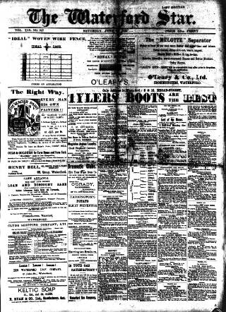 cover page of Waterford Star published on June 18, 1910