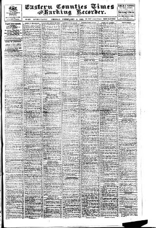 cover page of Eastern Counties' Times published on February 2, 1923