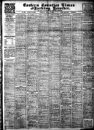 cover page of Eastern Counties' Times published on May 4, 1928
