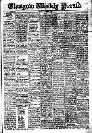 cover page of Glasgow Weekly Herald published on June 18, 1881
