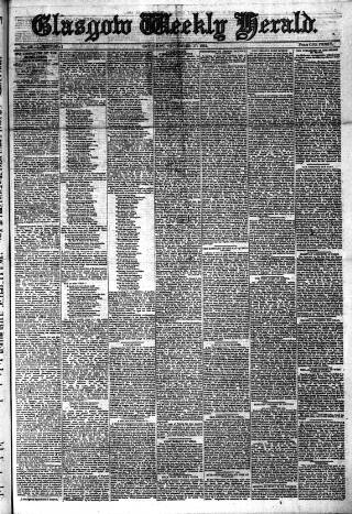 cover page of Glasgow Weekly Herald published on September 17, 1881