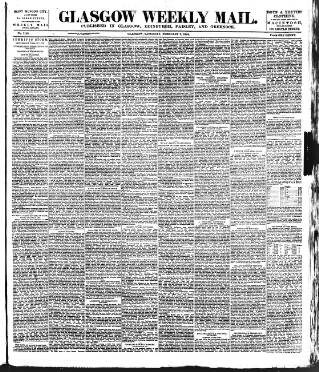 cover page of Glasgow Weekly Mail published on February 2, 1884