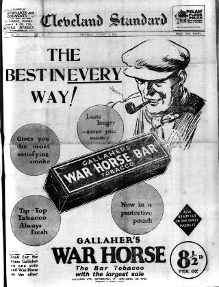 cover page of Cleveland Standard published on August 2, 1930